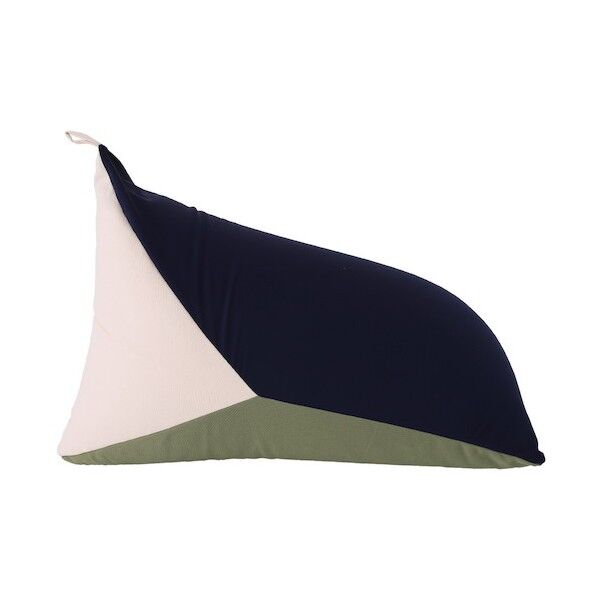 カラが選べるリラックスビズクッション テトラッド 50×50×80 ネイビ/グリン 240627340 1点