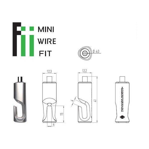 ミニワイヤー自在FIT用フック シルバー 1070