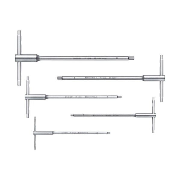 スライド式六角棒レンチセット 6本組 1204.SET6 1セット