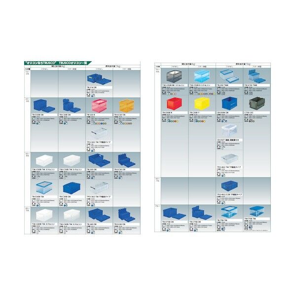 薄型折りたたみコンテナ オリコン 20L ロックフタ付 透明 TR-C20B-TM  TM 1点