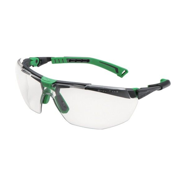 一眼型保護メガネ 5X1 メタルグレー×グリーン 防曇コーティング付 5X1.03.00.00 1点