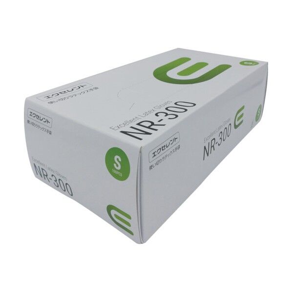 エクセレントラテックス手袋 NR-300 S 219020 100枚