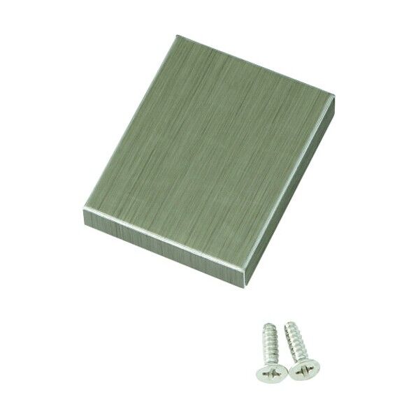 GM100用正面プレート 茶 アングル丁番 GM100-006SMH(160-083-241) 1個