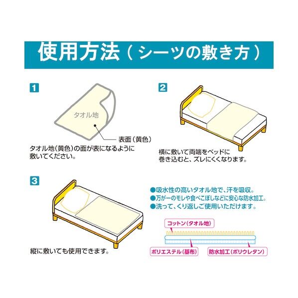 洗える防水シーツ