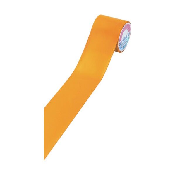 フロアラインテープ FRT‐100YR 屋内用 オレンジ 100mm×20m 257035 1個