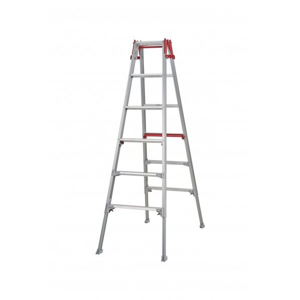 脚立 4段 手すり付 スタイリッシュ シルバー はしご 作業 室内 家庭用