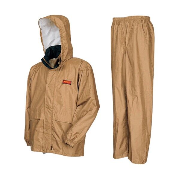 鍛冶 エントラントレインスーツ LL カーキー 1個