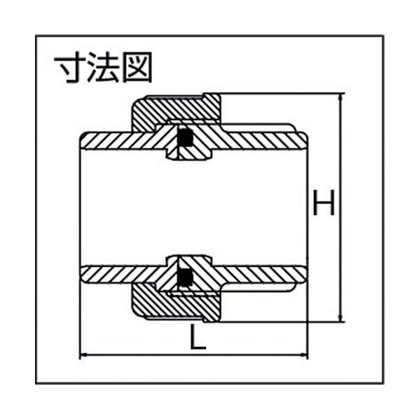 ジョージフィッシャPVC510型自在ユニオン15A1個 721515106 1個