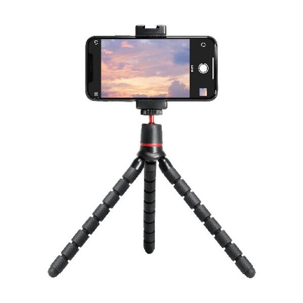 高耐久プロモデル フレキシブルスマホ三脚 ATR-P1 BK 1個