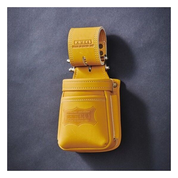 腰袋小物VAストリッパーフォルダ 最高級硬式グローブ革チェーン式キャメル