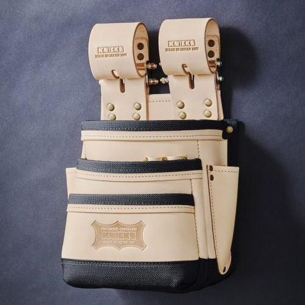 総ヌメ革使用3段腰袋(バリスティック補強仕上げ)