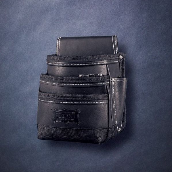 最高級硬式グローブ革3段腰袋