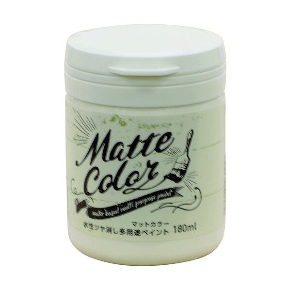 水性多用途ぺイントマットカラー スノーホワイト 180ml 1個