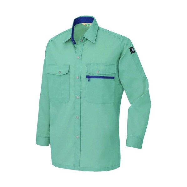 長袖シャツ（男女兼用）（薄地） 072サファイアブルー S 5375 1