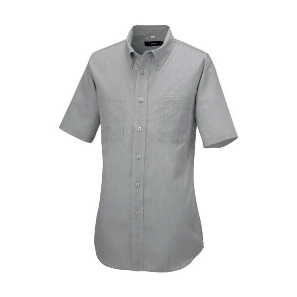 半袖ボタンダウンシャツ（コードレーン）（男女兼用） 122モカ S 50402 1