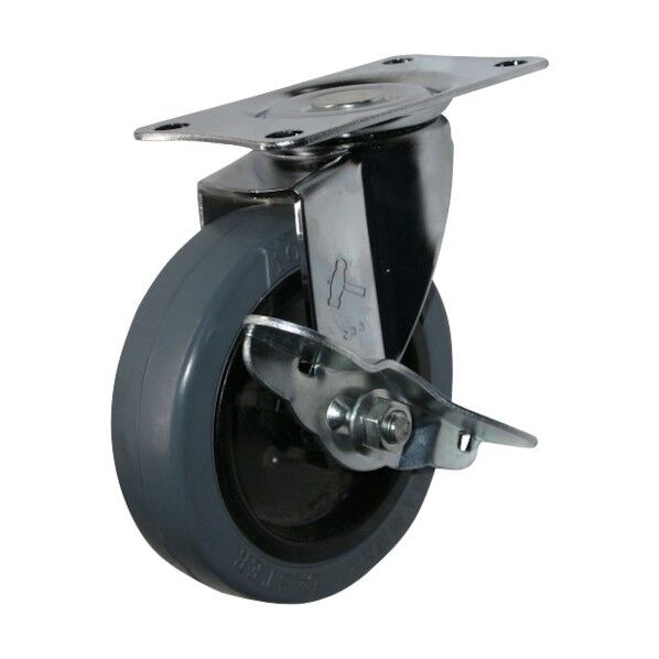 E型自在SP付ゴム車100mm 平戸車 415E0RN100 1個