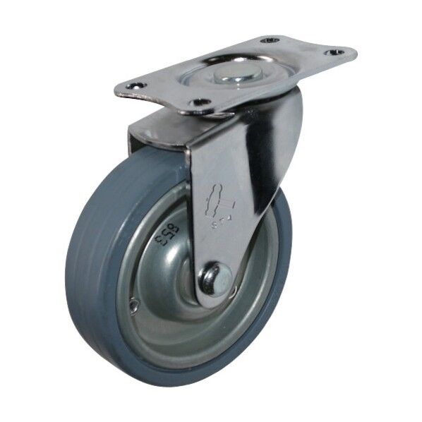 Eシリーズ自在プレスタイヤ車75mm 平戸車 420EPR75 1個