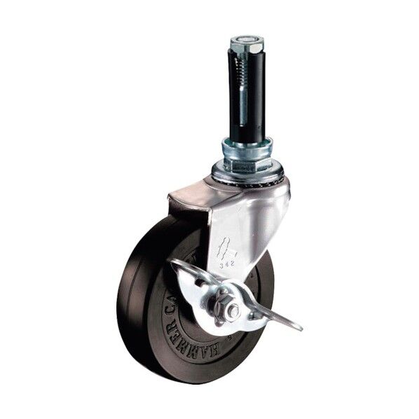 EUシリーズ自在SP付ゴム車75mm 平戸車 4151EUR75 1個