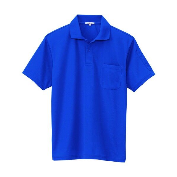 吸汗速乾(クールコンフォート)ペン差し付半袖ポロシャツ(男女兼用) 006ロイヤルブルー 5L 10601 1