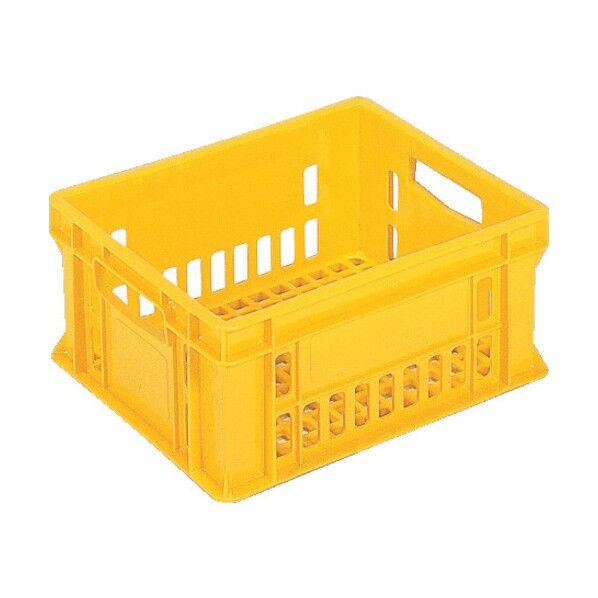 飲料輸送用容器 201162 ミルククレートM-20(ゲーブルトップパック300ml×20本用) 黄 201162YE00 1点