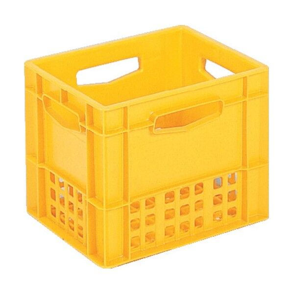 飲料輸送用容器 201912 ピュアクレート12P-1B(ゲーブルトップパック1L×12本用) 黄 201912YE00 1点