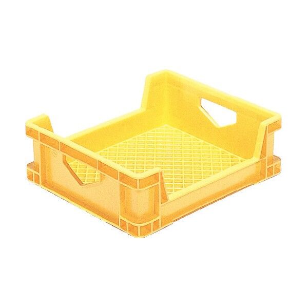 飲料輸送用容器 201500 ブロックパッククレート浅型(ブリックタイプパック500ml×15本用) 黄 201500YE00 1点
