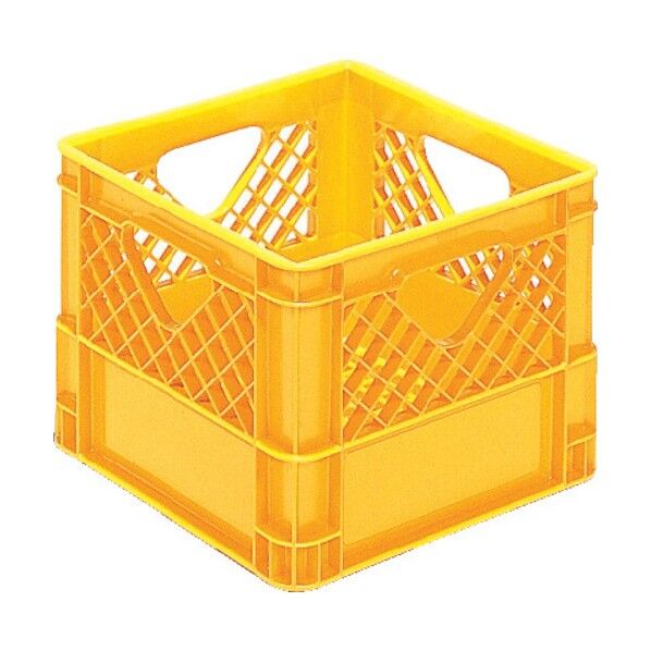 飲料輸送用容器 202608 ピュアクレート16Pー2(ゲーブルトップパック1L×16本用) 黄 202608YE00 1点