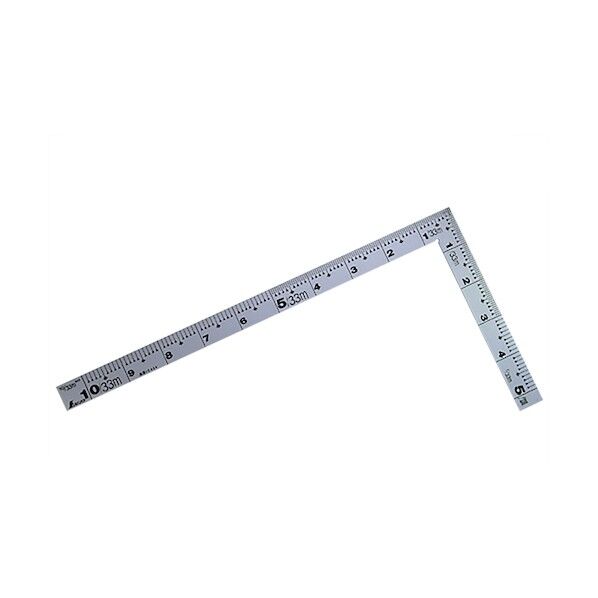 曲尺同厚同目 名作 赤数字入(さしがね) シルバー 1尺6寸 10646 1点