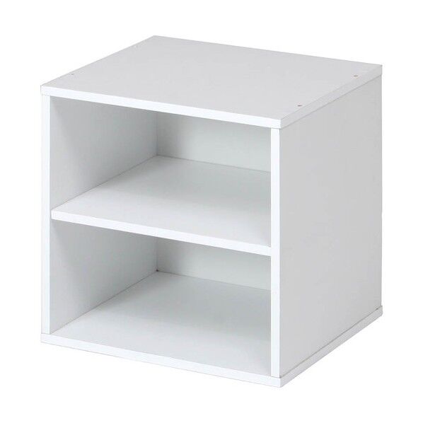 キューブボックス 棚付き ホワイト 61-783-95-2 61-7321-99 1点
