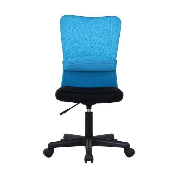 メッシュバックチェア アーム無し ブルー 61-350-7-4 61-7317-37 1点