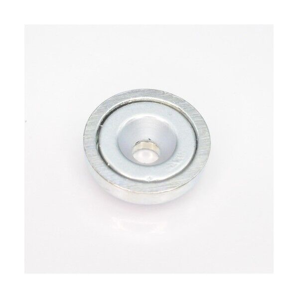 ネオジム磁石プレートキャッチ 丸形・キャップ付