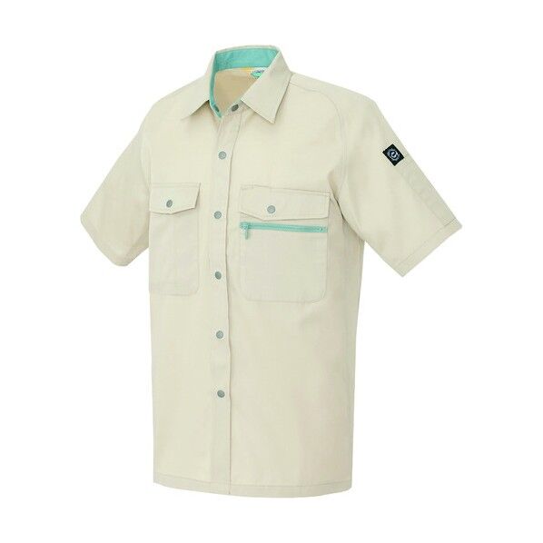 半袖シャツ（男女兼用） 002ベージュ 5L 5376 1