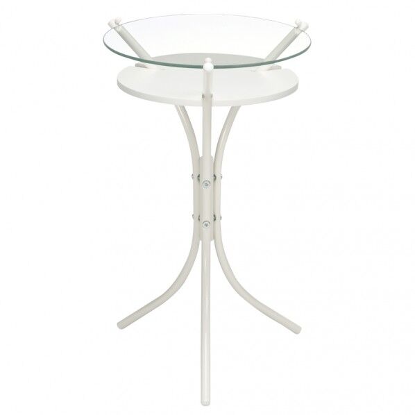 ガラストップサイドテーブル