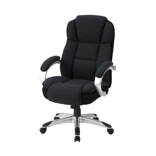 ファブリックポケットコイルチェア ブラック CCF-501BK 1点