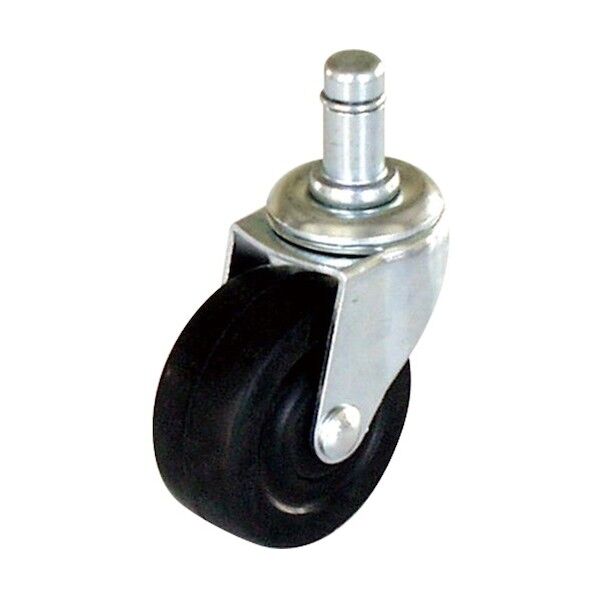 OAチェア用ゴム単輪キャスタ-/ブラック