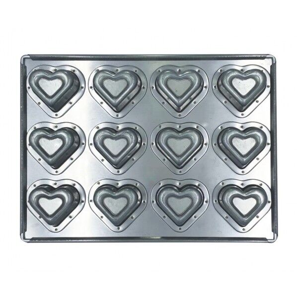 シルバー ダブルハート天板12P 12P M シリコン付