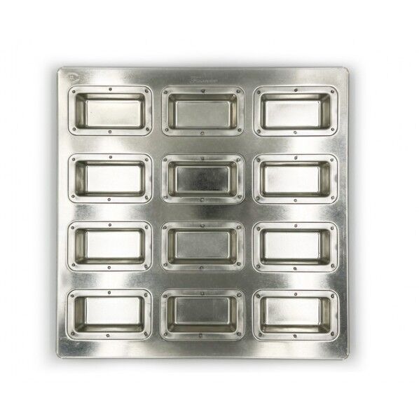 シルバー スリムフィナンシェ天板12P 12P L シリコン付