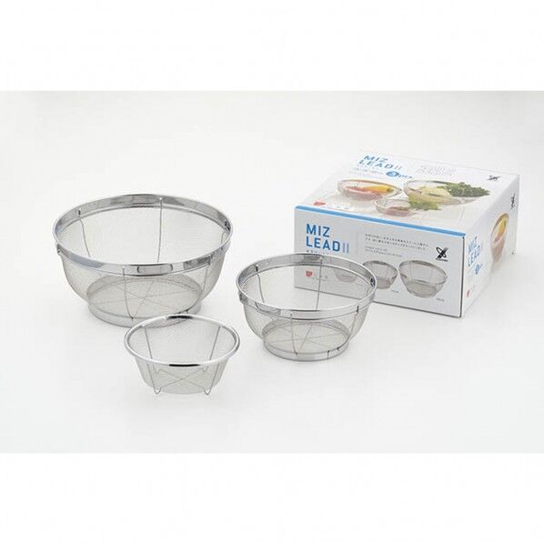 ステンレスざる 15・19・25cm SJ3467 3個