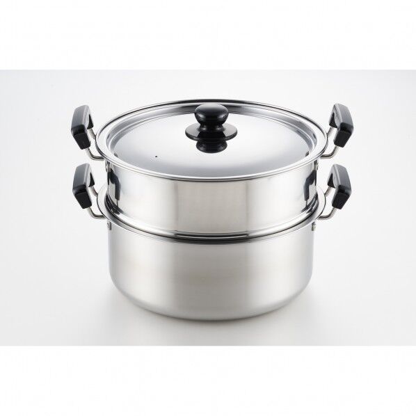 蒸しもの鍋 二段蒸し器28cm SH9867 1個