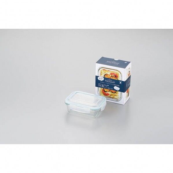 SJ2531 グラスコンテナ4点ロック式640ml