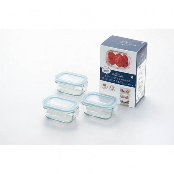 SJ2720 クﾞラスコンテナ4点ロック式ミニ角型3P