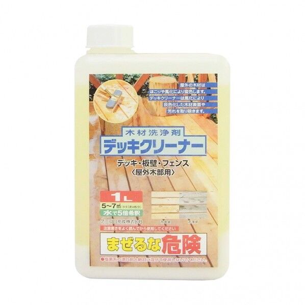 デッキクリーナー 屋外木材洗浄剤 1L 1個