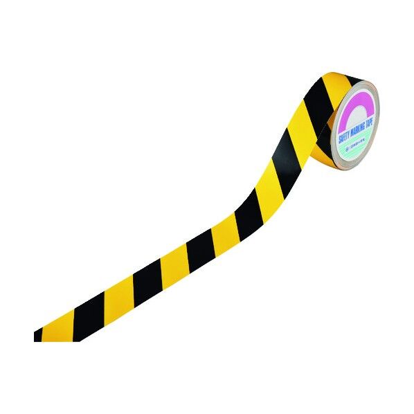 ビバスーパーラインテープ BSLT502-TR 黄/黒(トラ) 50mm×20m 105207 1個