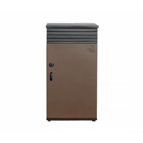 ケイジーワイ工業 宅配ボックス リシムアップ 495×870×430mm ダークブラウン THB-UL 1台