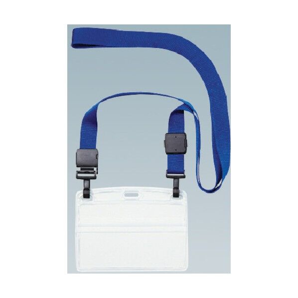 吊り下げ名札ダブルフック式ヨコ名刺1枚青 NL-15P-BU 1枚