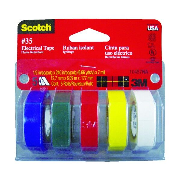 ビニールテープ No.35 マルチカラーパック 1Pk 袋