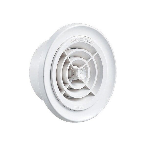 ナスタ 屋内換気口 ツマミ開閉タイプ(網・アレルフィルター付) 内径φ100 シルバーグレー KS-8803PRNFKA-# 1個...