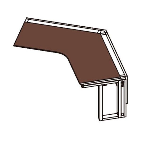 FREI 120°ワークテーブル パネル脚 増設セット FRE-J-1212WT 7 DW/LBK 174076 1点