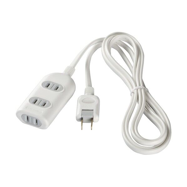 バッファロー 2ピン式電源タップ 3個口タイプ 2m ホワイト BSTAPST2320WH 1点...