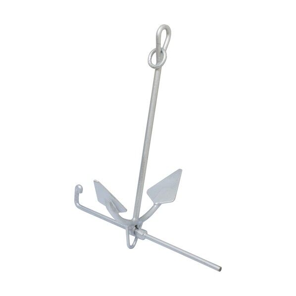 【船舶用】鉄製(溶融亜鉛メッキ) 折り畳み式ポートアンカー 54BA05SS 1個